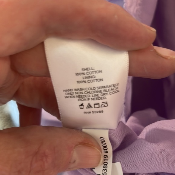 NEW Express V Neck Ruffle Peplum NWOT Lavender never worn - Picture 4 of 6